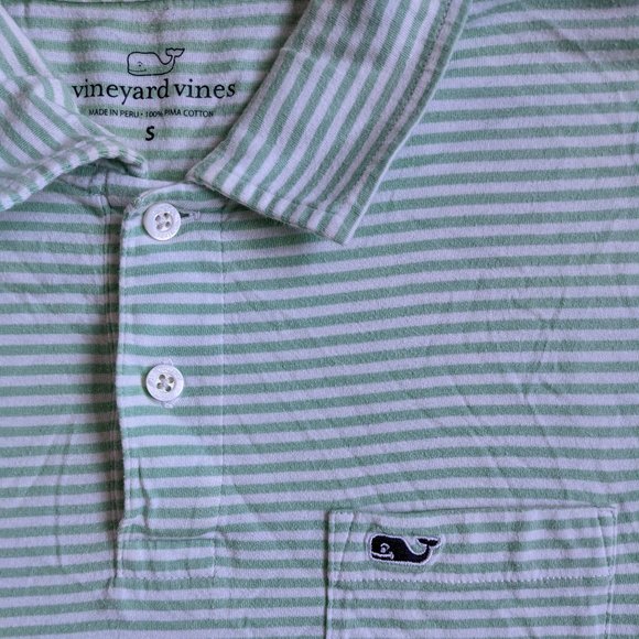 Vineyard Vines small green striped polo - Picture 2 of 2